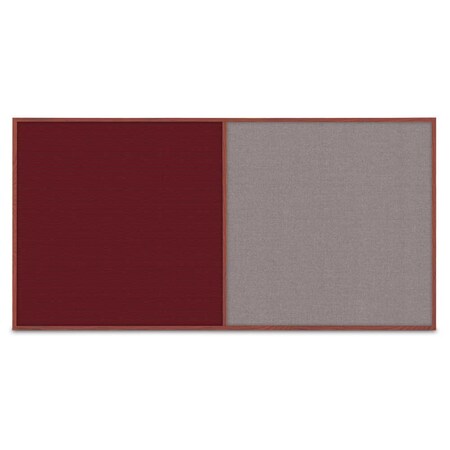 United Visual Products Enclosed Corkboard, 3 Door, 96"x48", 4" Fra, UV3413-BLACK-FORBO UV3413-BLACK-FORBO